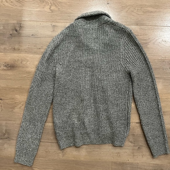 Men’s Button Down Cardigan Cowl Neck - Picture 2 of 2